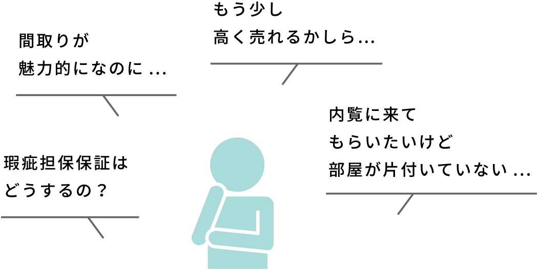 相談して安心。価値を高めて高値売却へ。