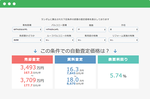 自動査定価格は?