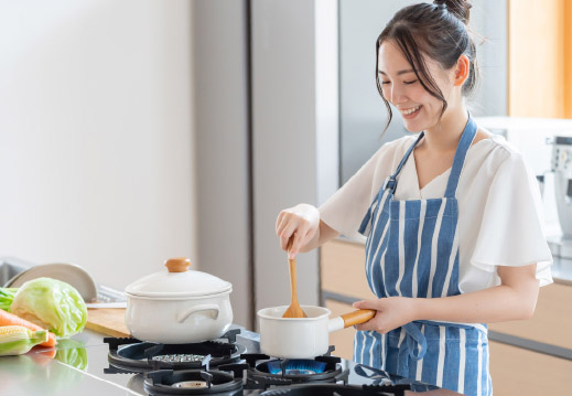 料理をさらに楽しむキッチン