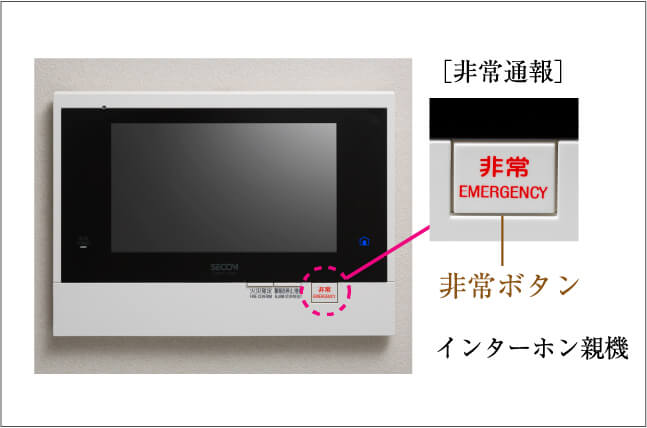 カラーモニター付インターホン親機