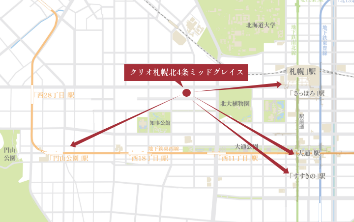札幌市内概念図