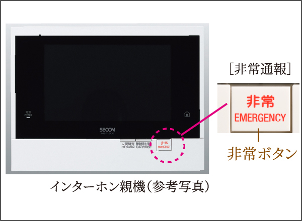 カラーモニター付インターホン親機