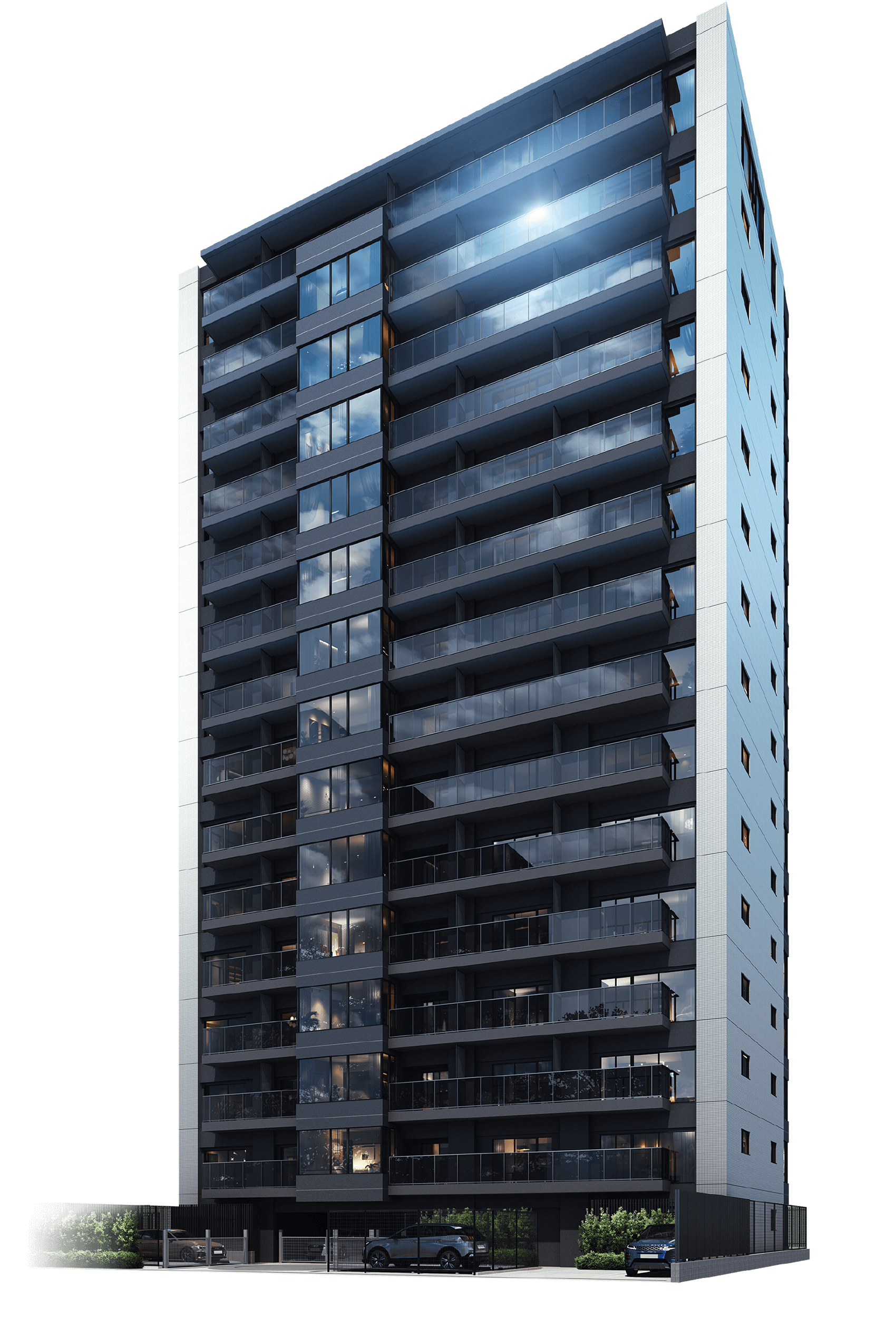 □外観完成予想図