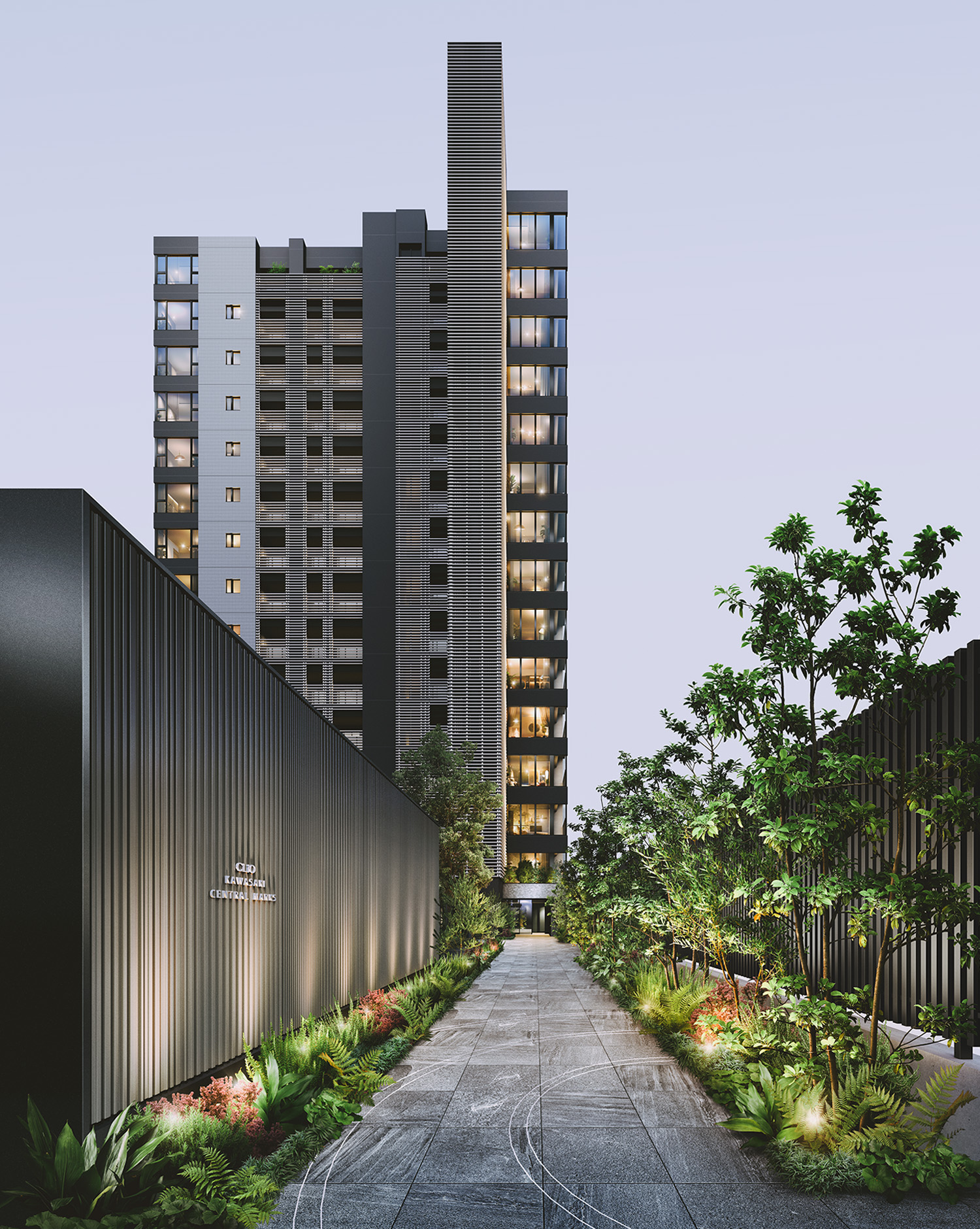 エントランスアプローチ完成予想図