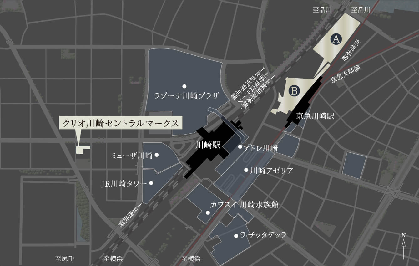 JR「川崎」駅周辺に2つのビッグプロジェクトが進行中