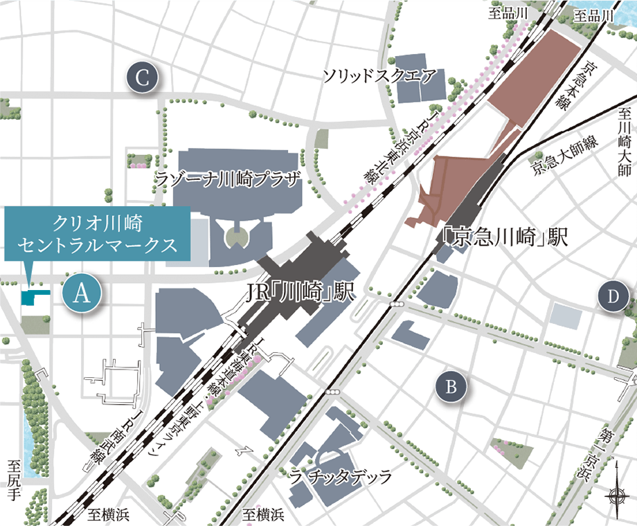 □周辺公示地価マップ