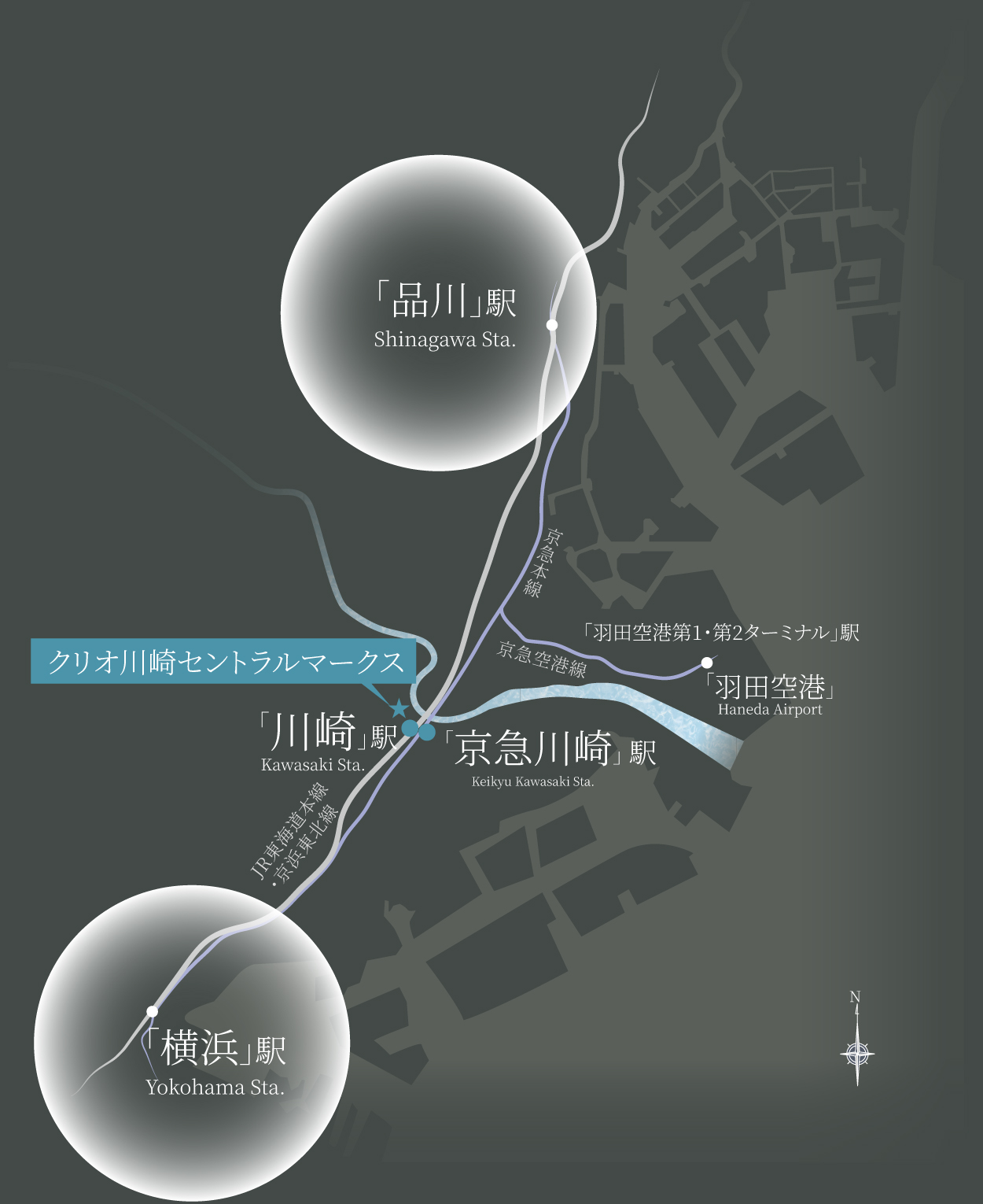 □路線エリア概念図