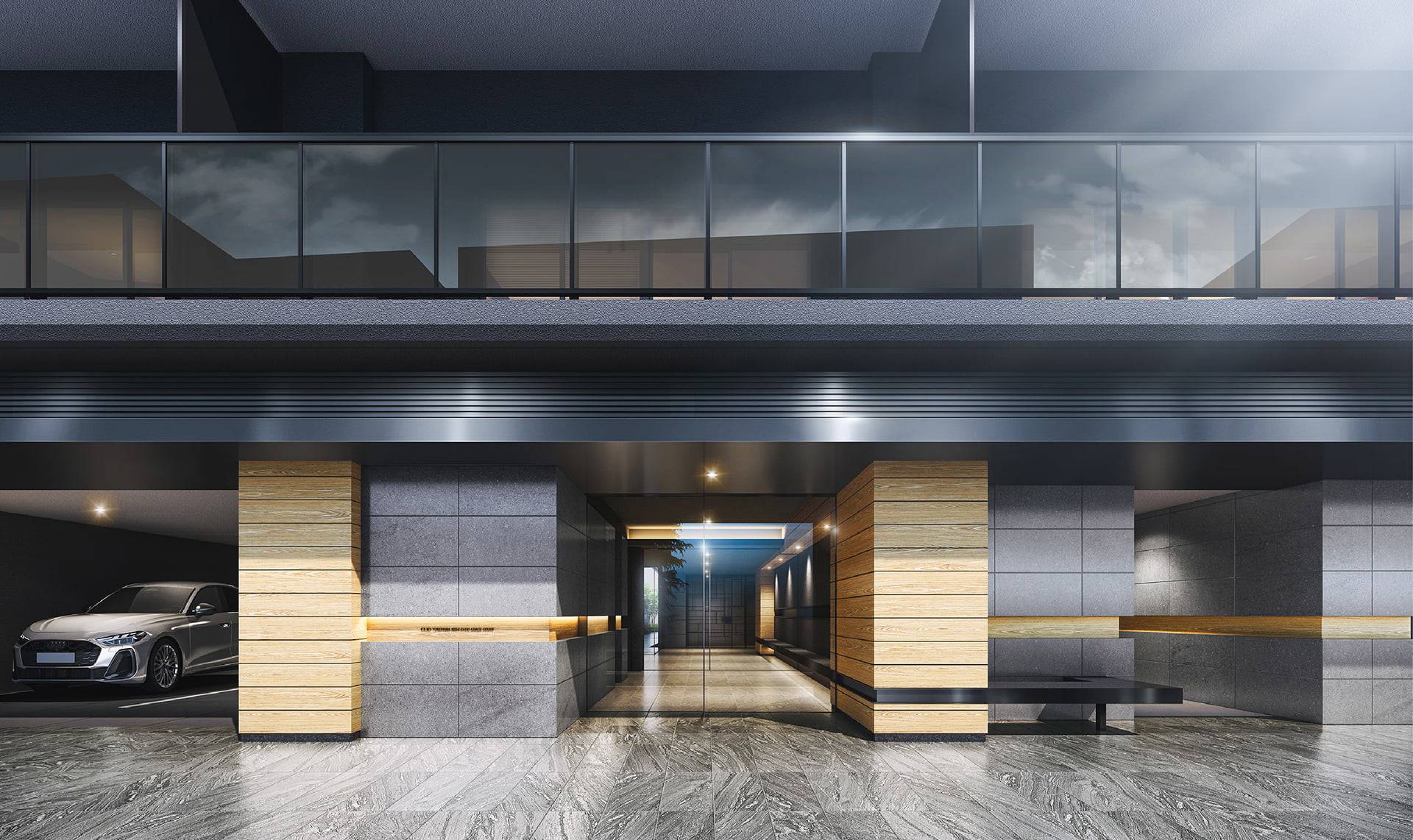 エントランスアプローチ完成予想図