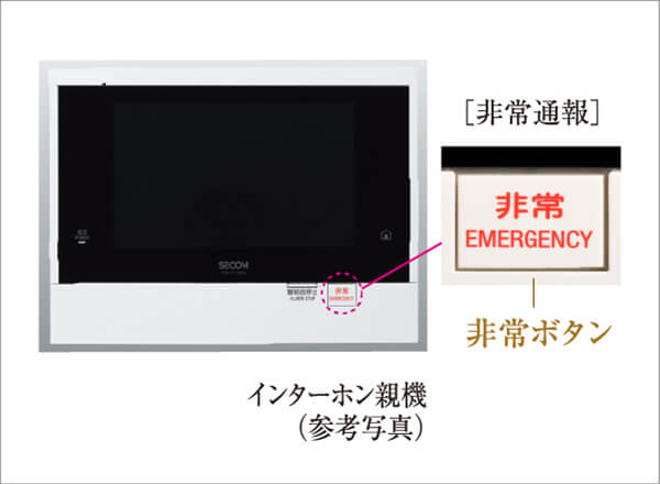 カラーモニター付インターホン親機