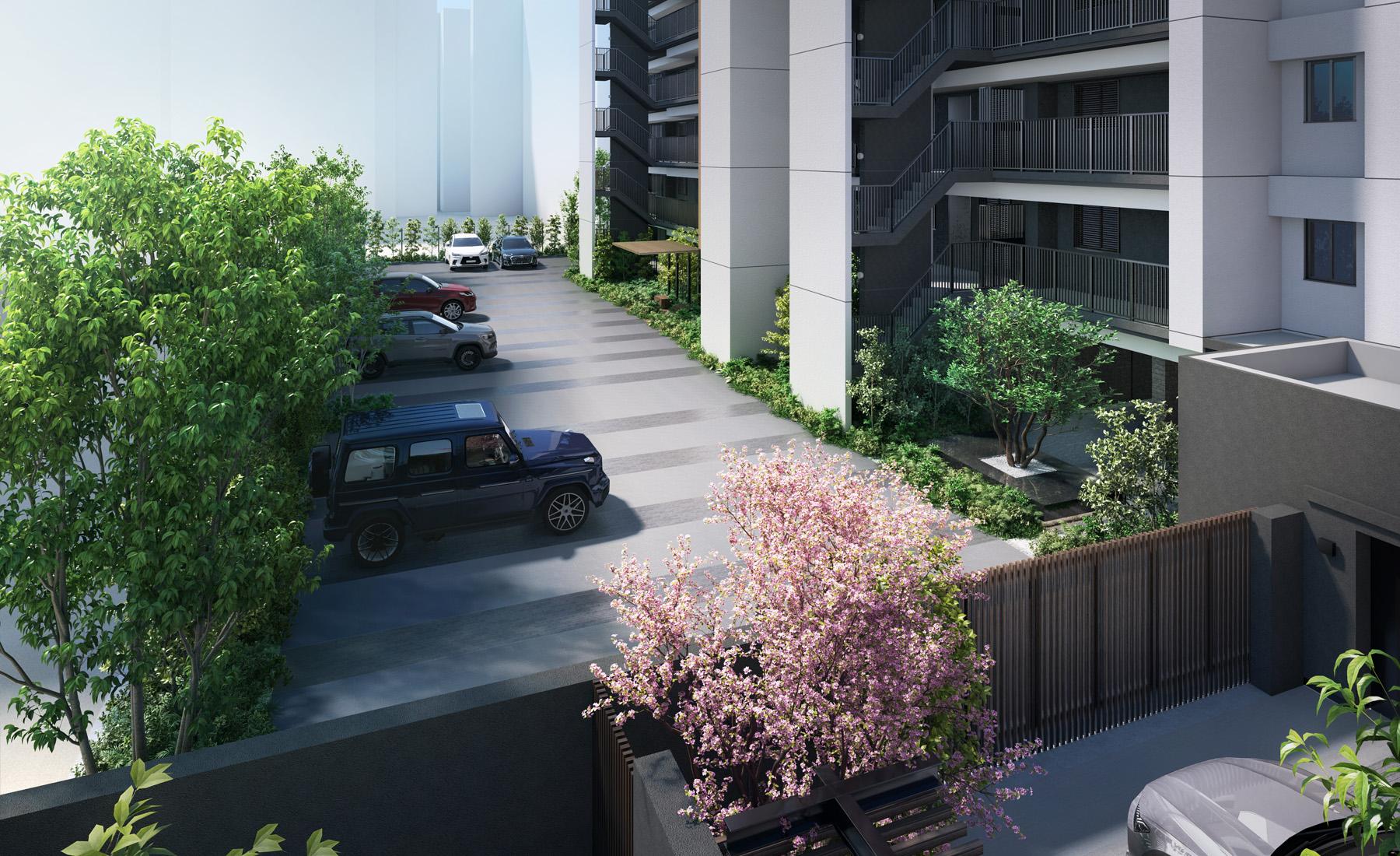 パーキングエリア完成予想図