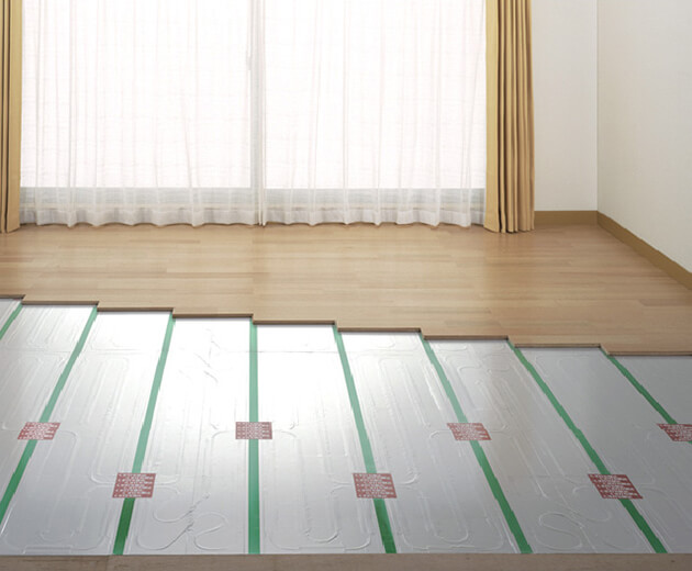 ガス温水式床暖房システム