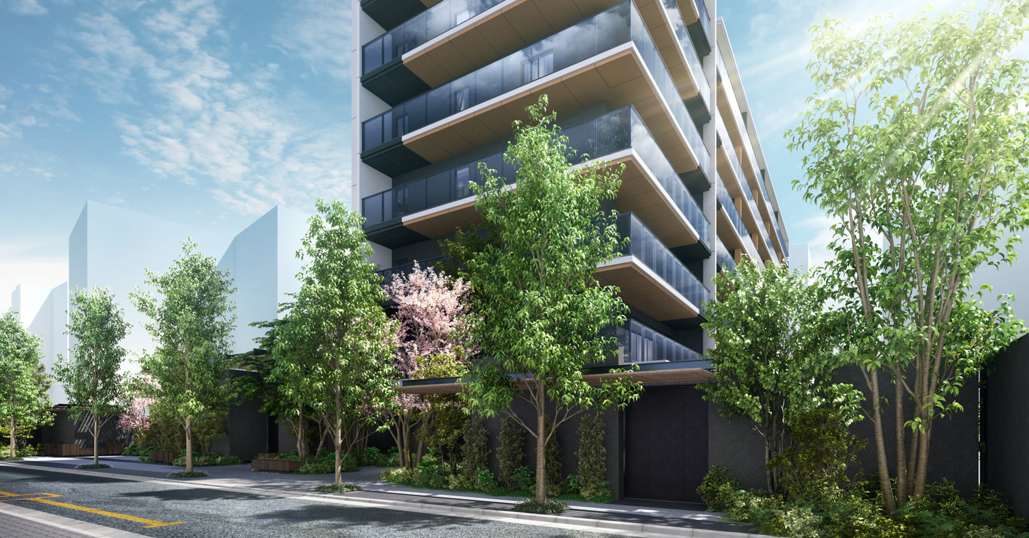 エントランスアプローチ完成予想図