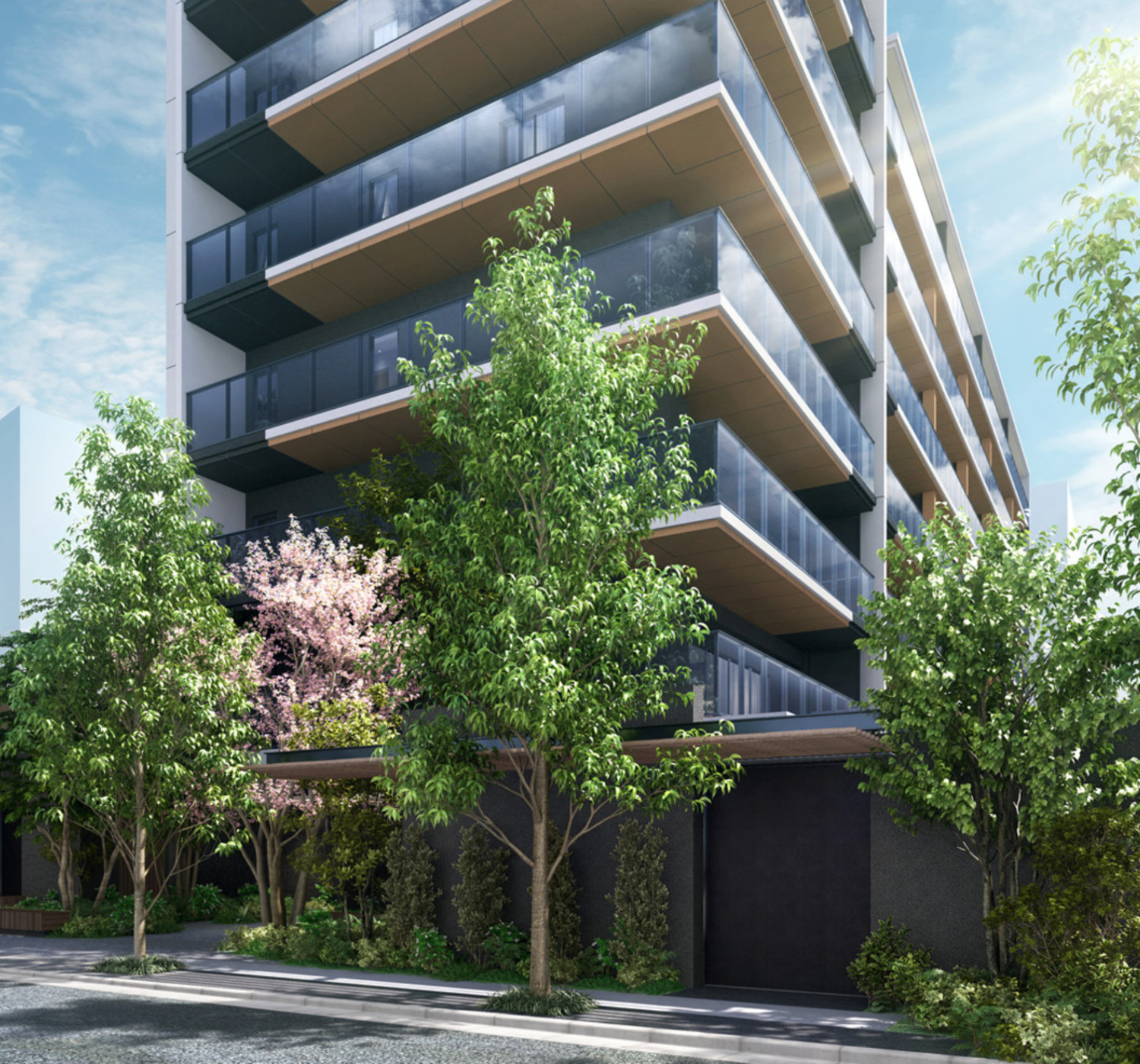 エントランスアプローチ完成予想図