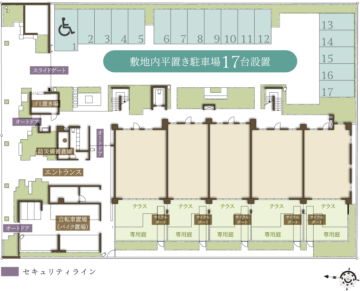 □敷地配置イメージ図