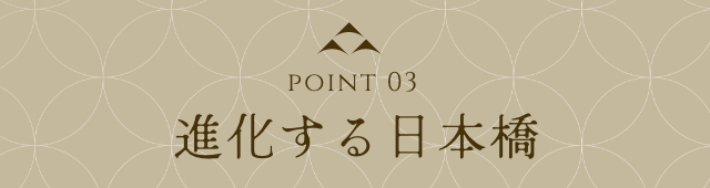 point 03 進化する日本橋
