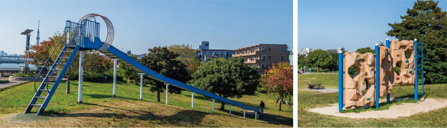 東立石緑地公園の遊具