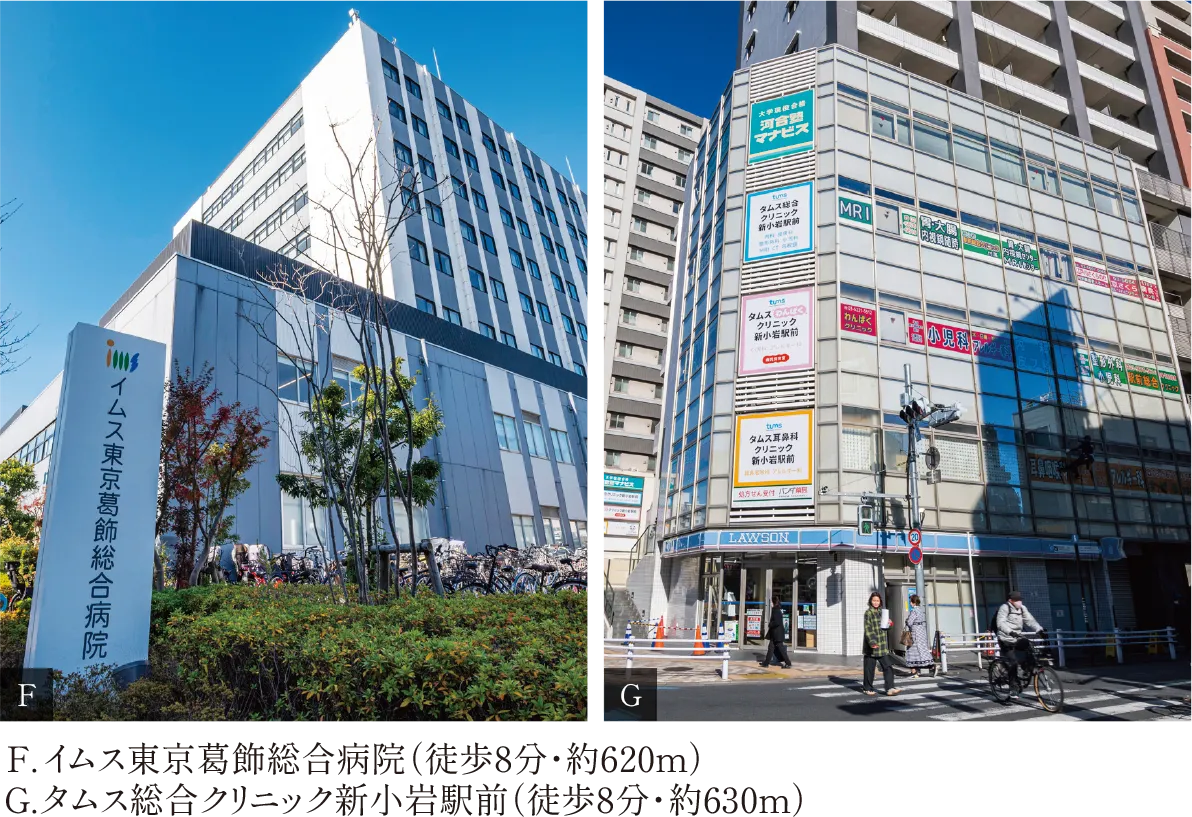 新小岩周辺の総合病院