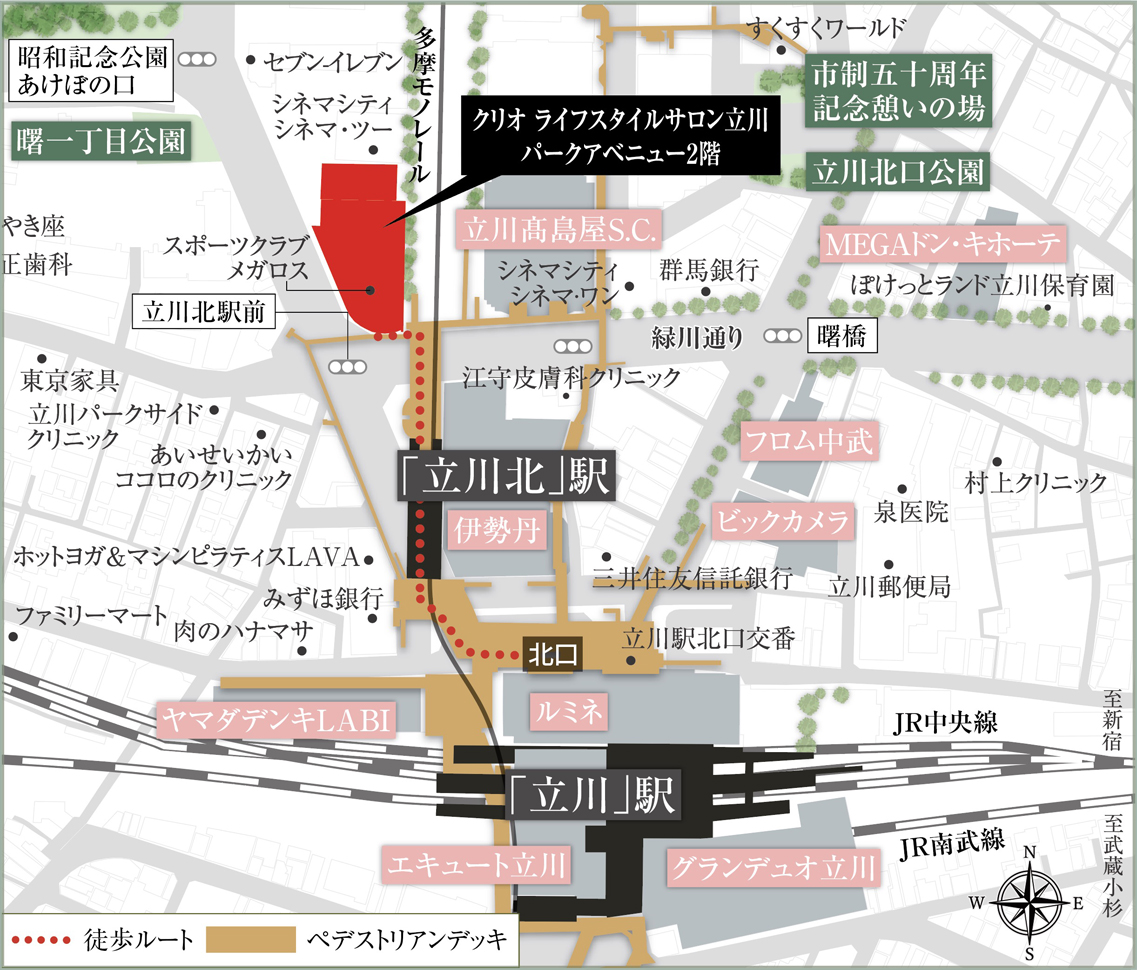 クリオ ライフスタイルサロン横浜 案内図