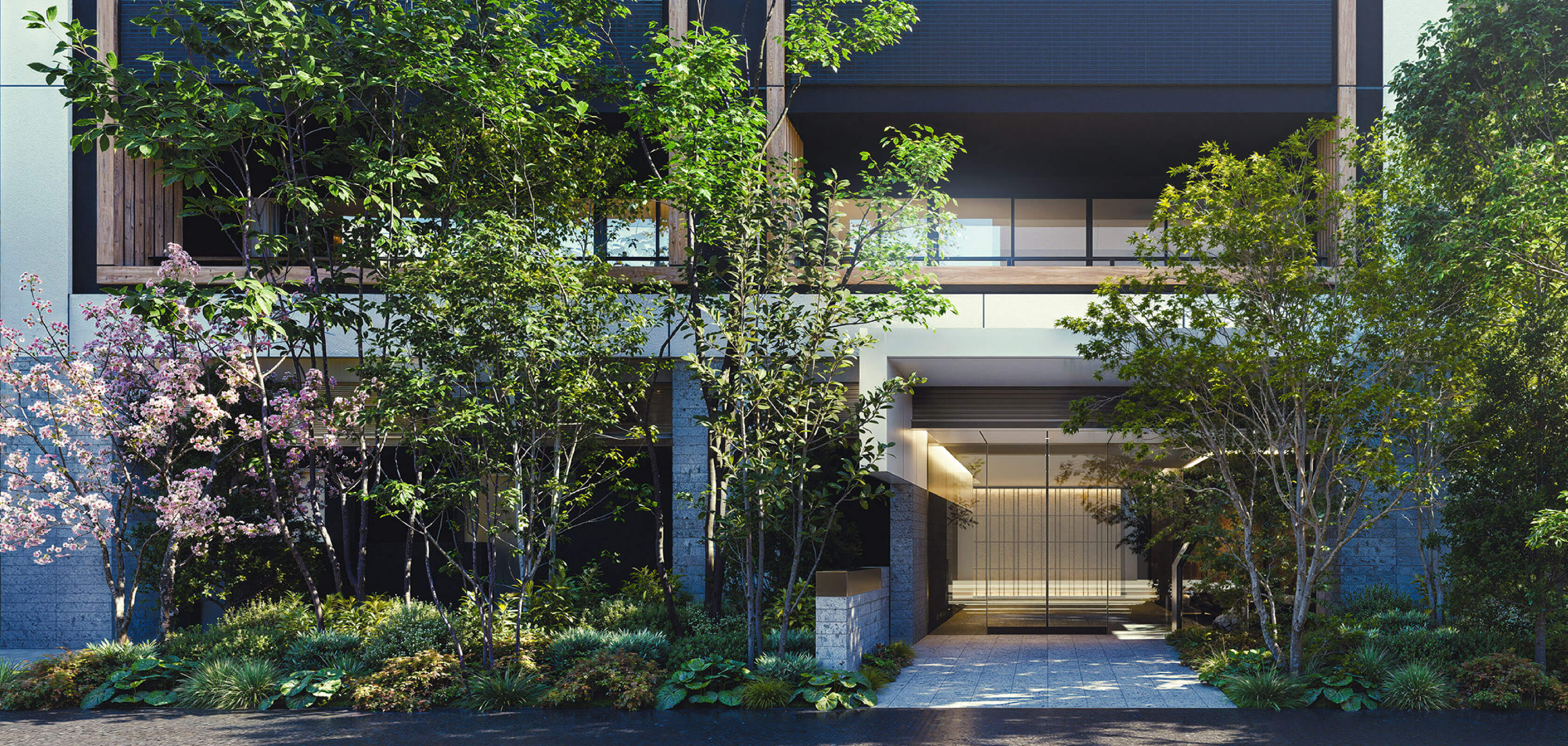 エントランスアプローチ完成予想図