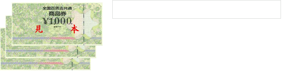 全国百貨店共通商品券　10,000円分