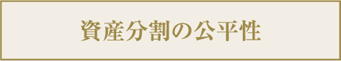 資産分割の公平性